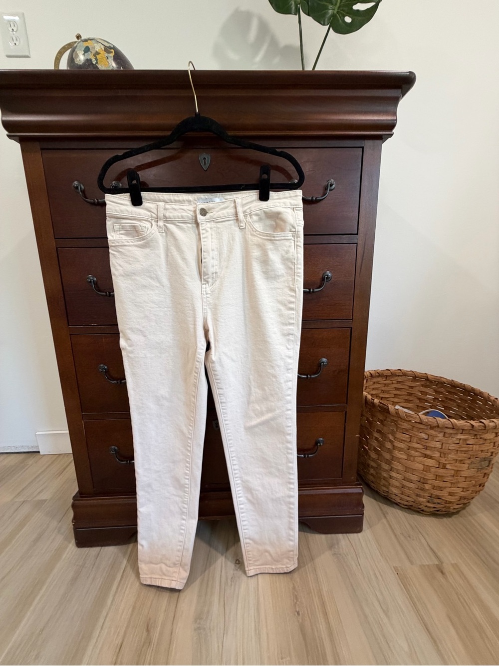Flying Monkey Cream Ombré Skinny Jeans